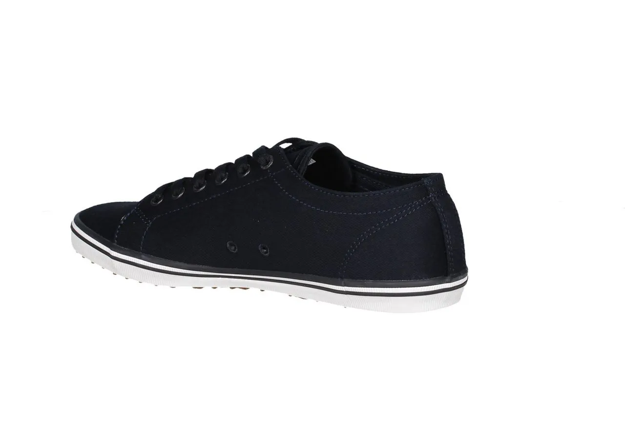 Blucher Lona Azul Lado Laurel Blanco