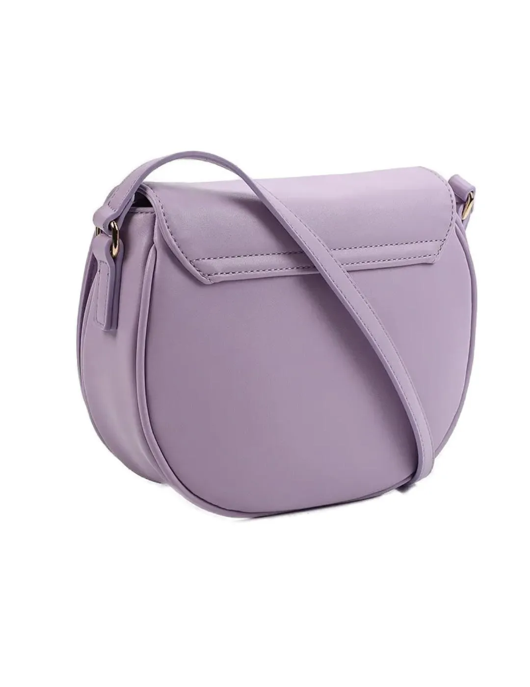 Bolso Replay bandolera lila medialuna de mujer