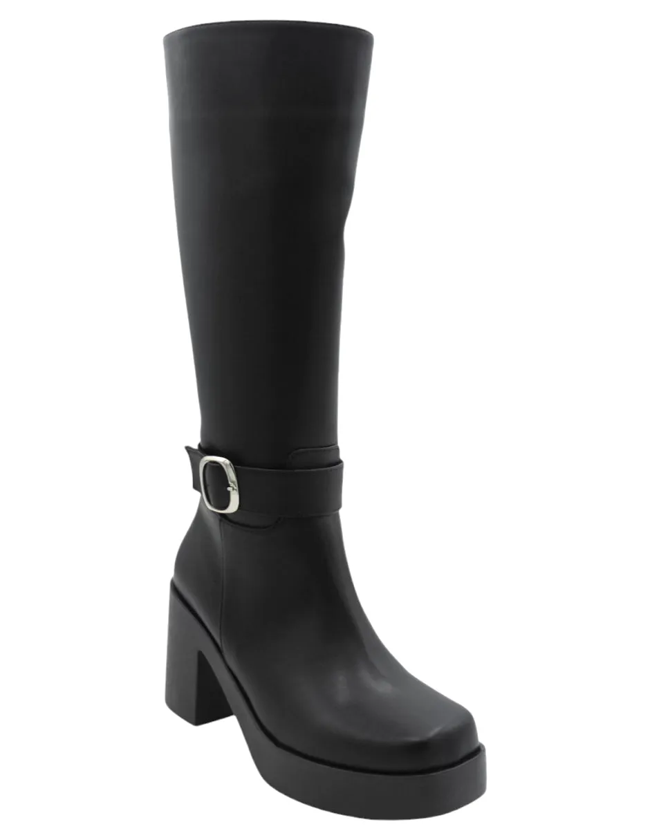 Botas altas HandMade en Piel vegana – Negro