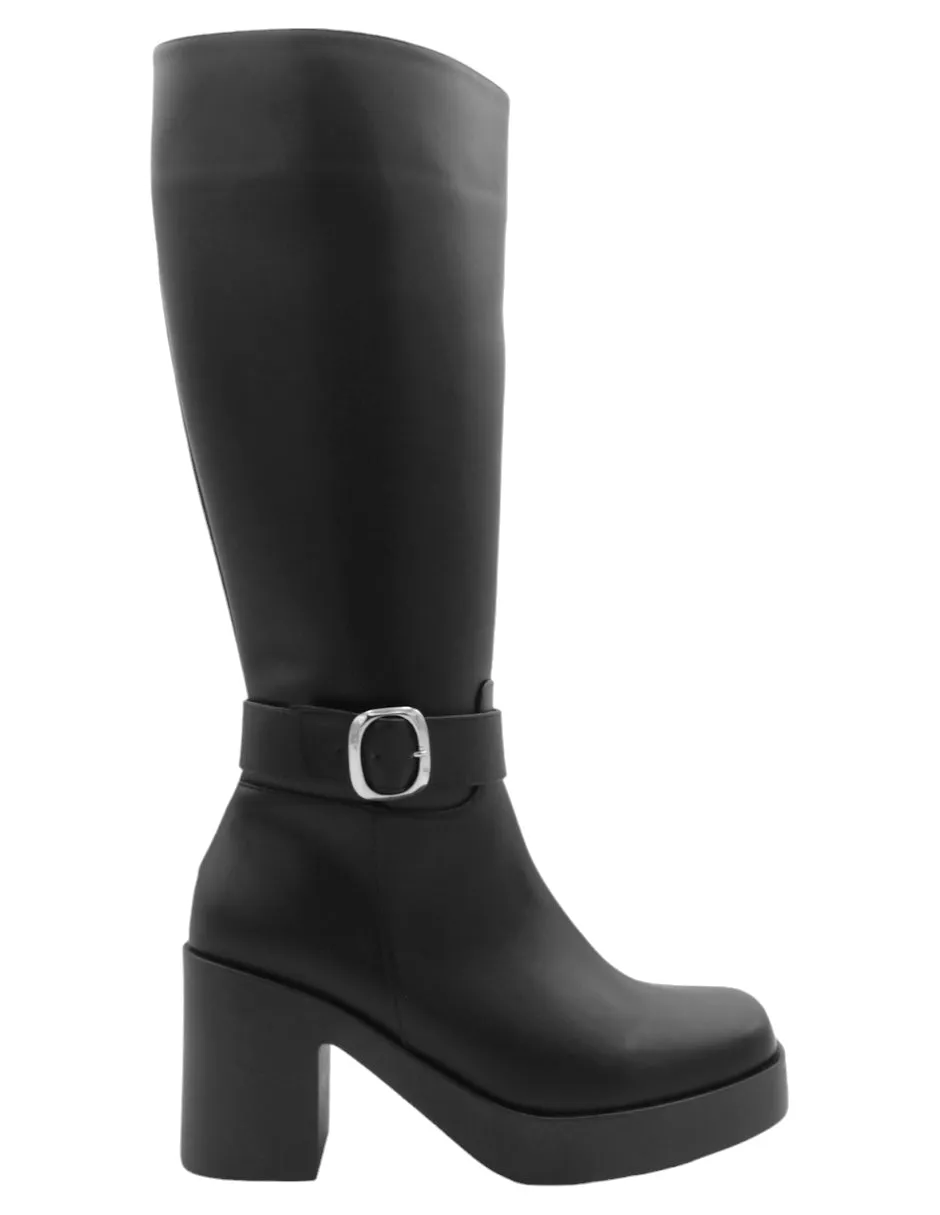 Botas altas HandMade en Piel vegana – Negro