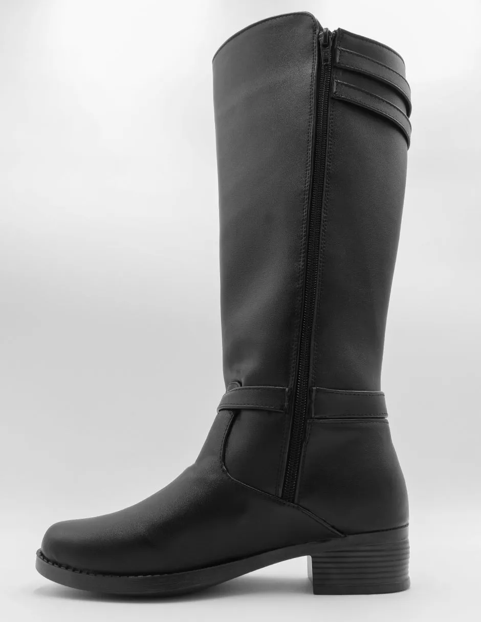 Botas altas Hella en Piel vegana – Negro