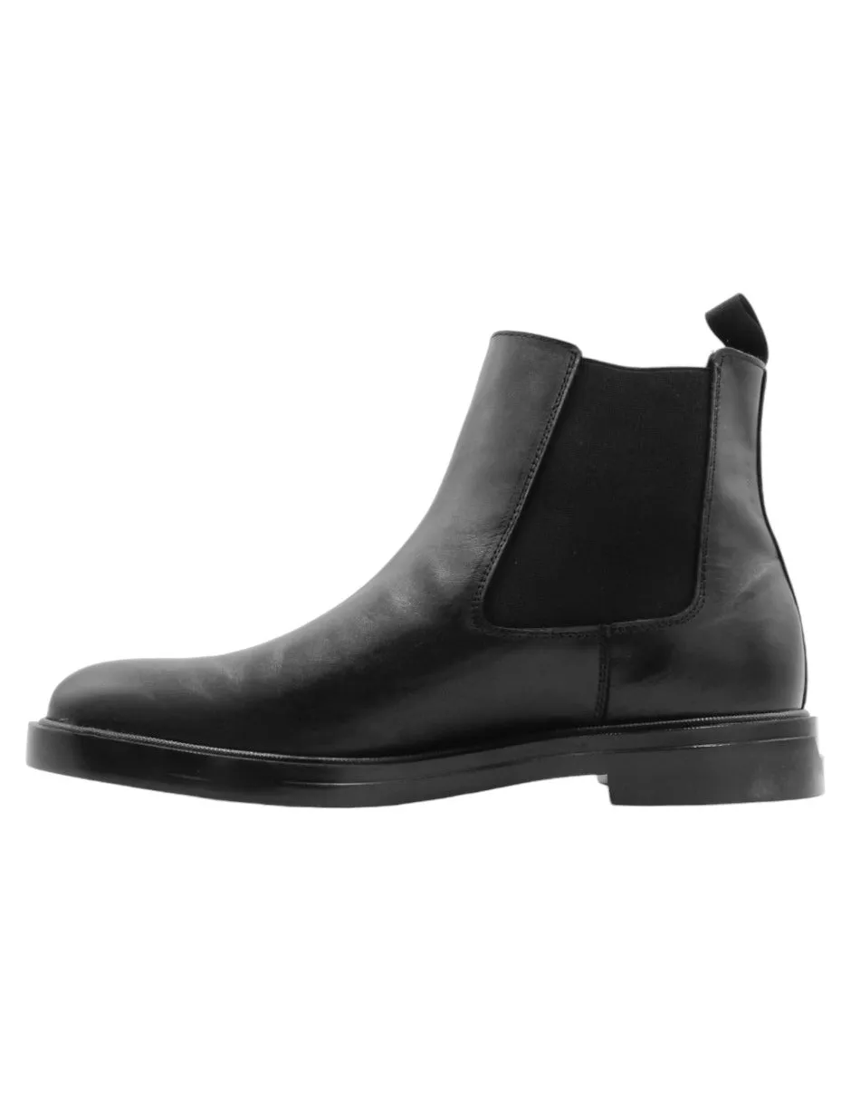 Botas casuales  en Piel - Negro