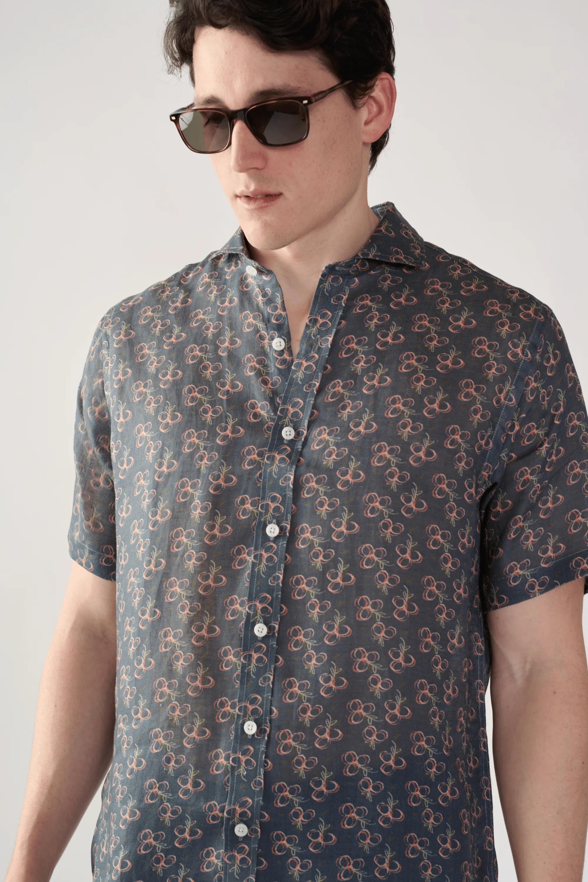 Camisa Cuello Francés Island Fields