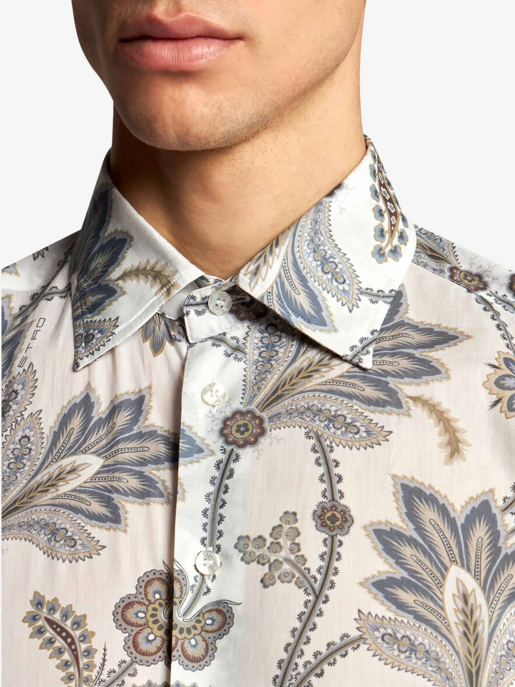 Camisa de Algodón Estampada