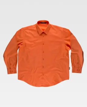 Camisa de manga larga con un bolso de pecho Naranja