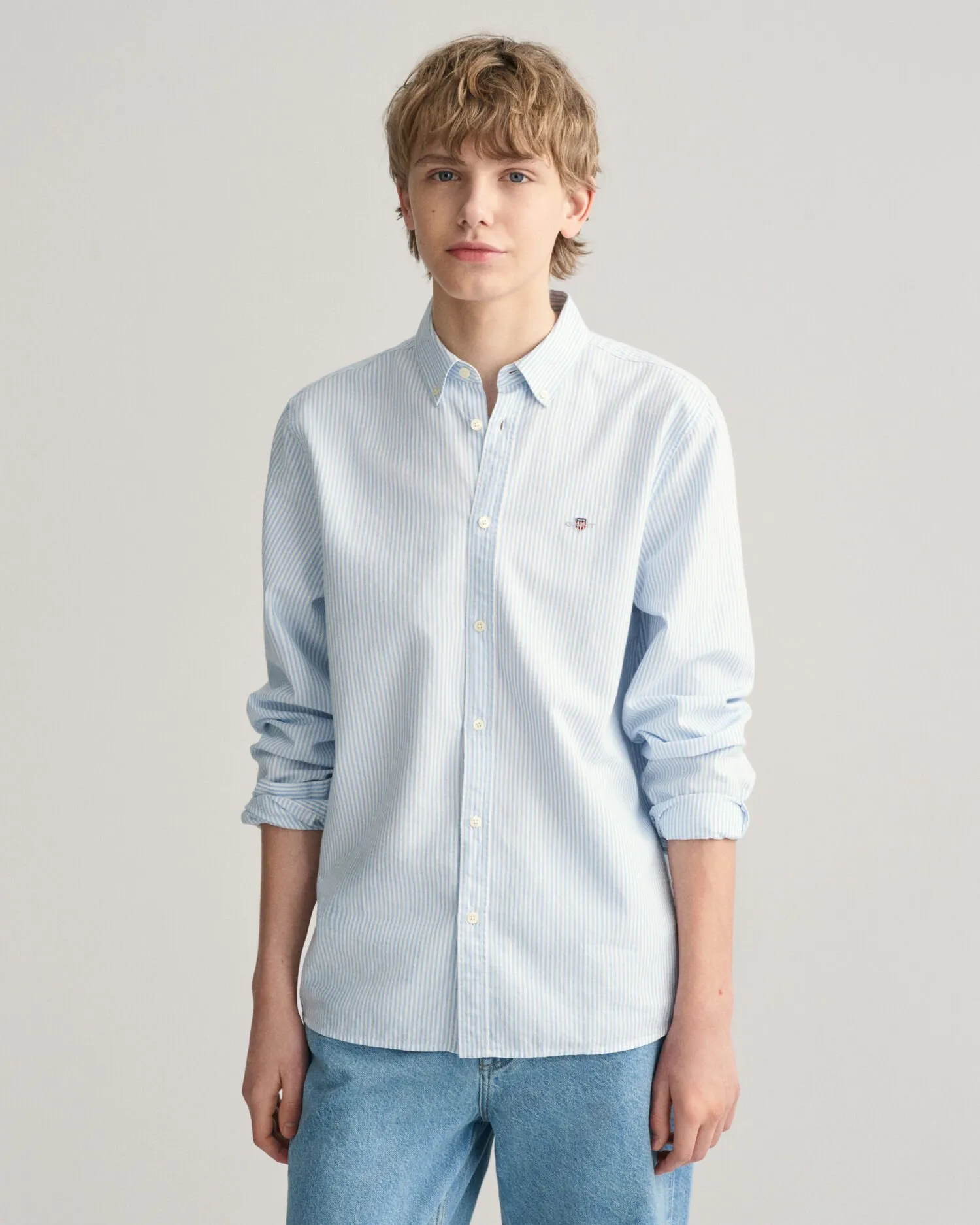 Camisa Oxford de rayas Teens