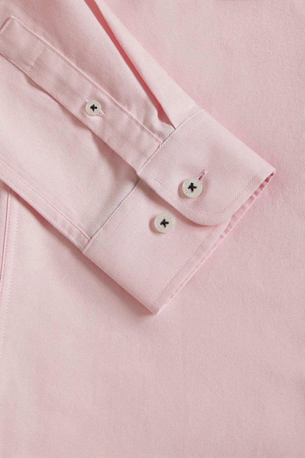 Camisa Oxford Regular fit rosa con logo Rigby Go