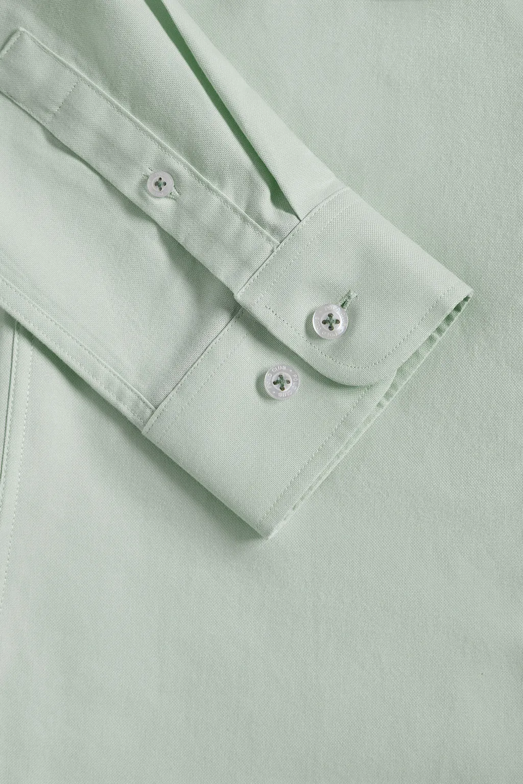 Camisa Oxford Regular fit verde jade con logo Rigby Go