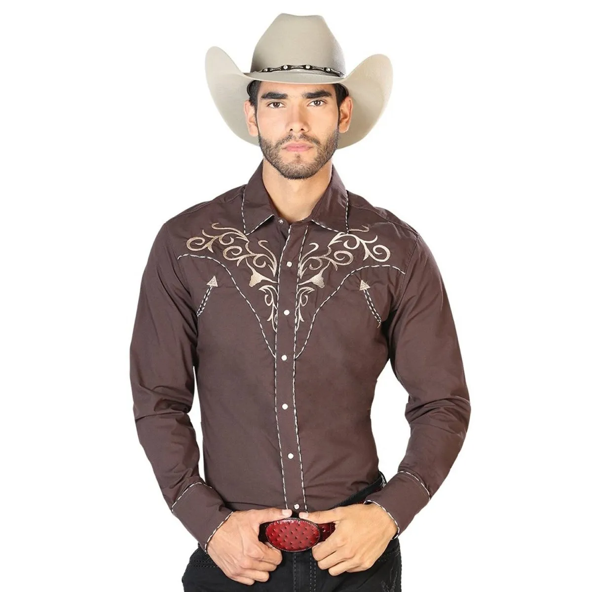 Camisa Vaquera Bordada El General GEN-42891