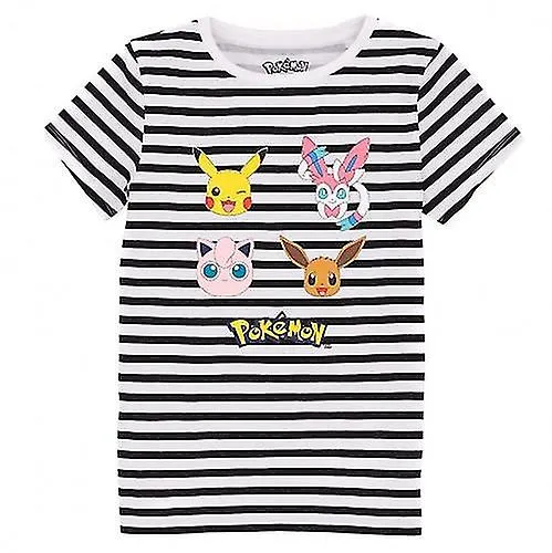 Camiseta a rayas de Pokemon Girls