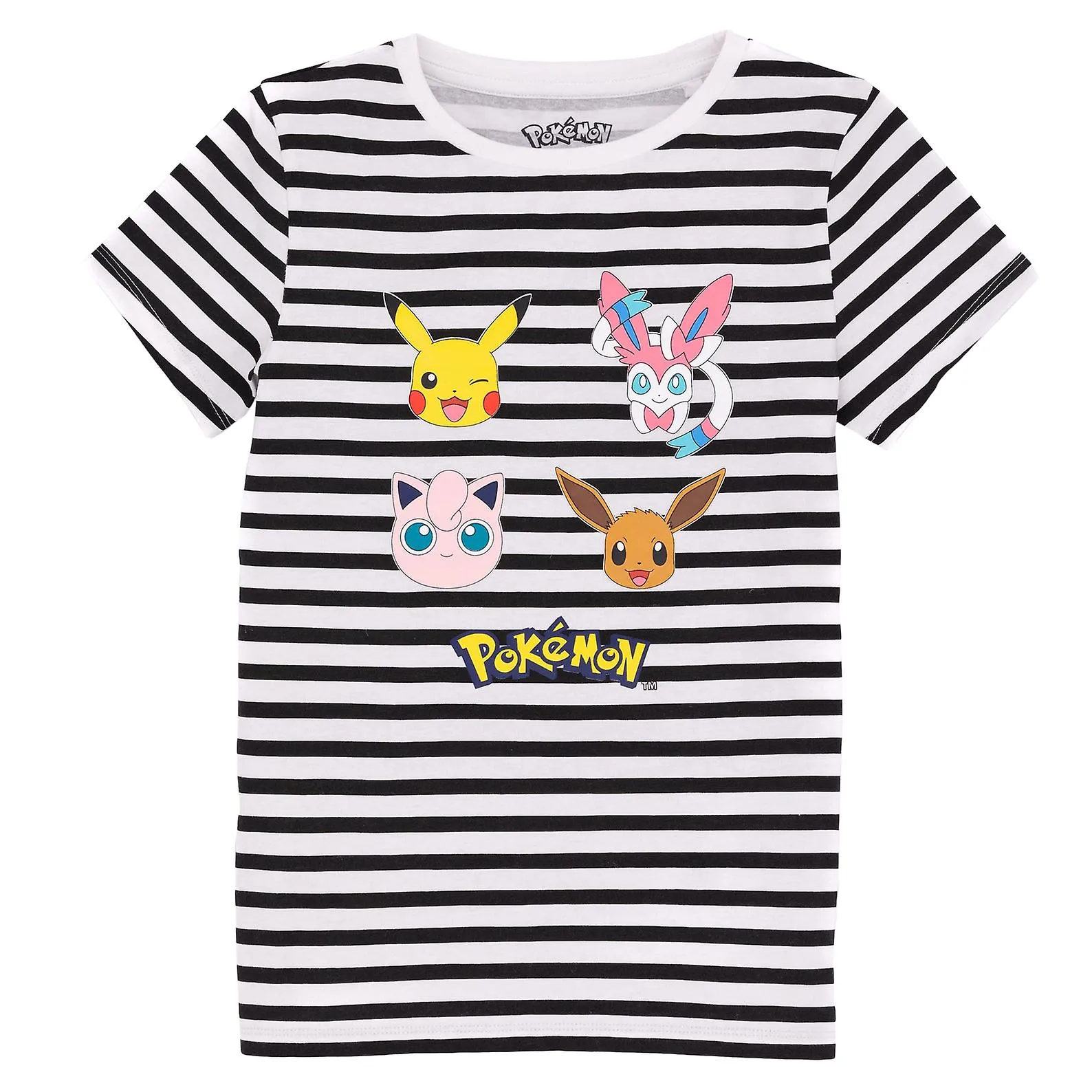 Camiseta a rayas de Pokemon Girls