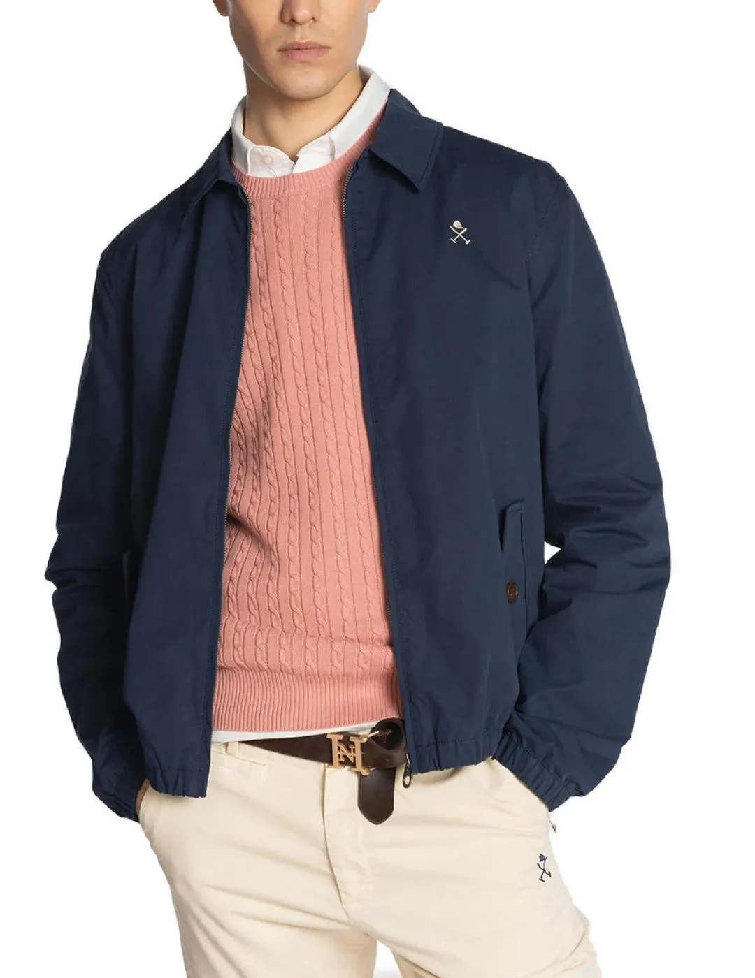 Chaqueta bomber Harper Icon azul marino para hombre