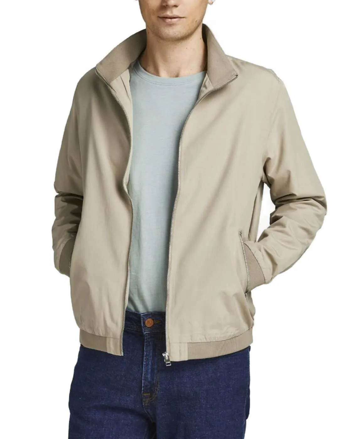 Chaqueta bomber Jack&Jones Rush beige para hombre