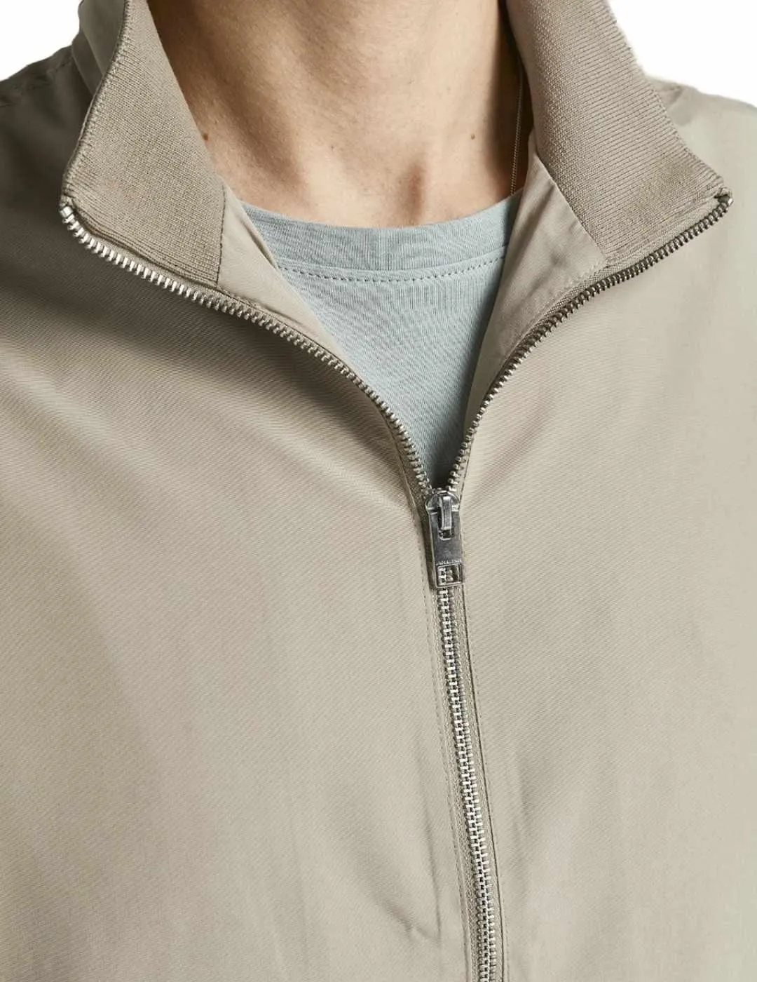 Chaqueta bomber Jack&Jones Rush beige para hombre