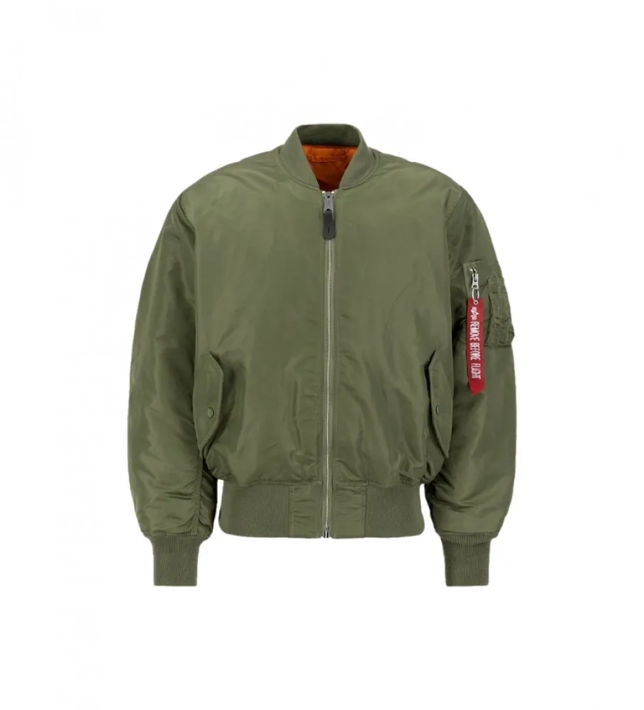 Chaqueta bomber reversible Ma-1 verde