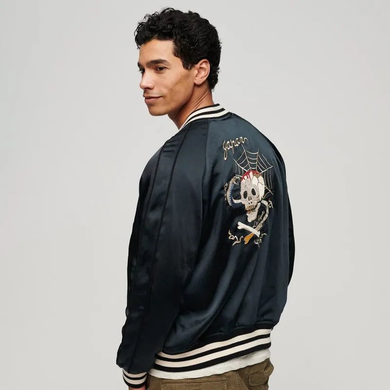 Chaqueta Casual Para Hombre Suikajan Embroidered Bomber Superdry