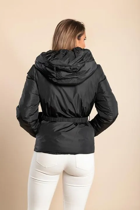 Chaqueta con capucha, 2231, negro