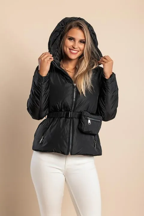 Chaqueta con capucha, 2231, negro