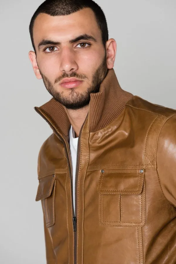 Chaqueta Hombre Serge Pariente Dany Bomber Oxblood