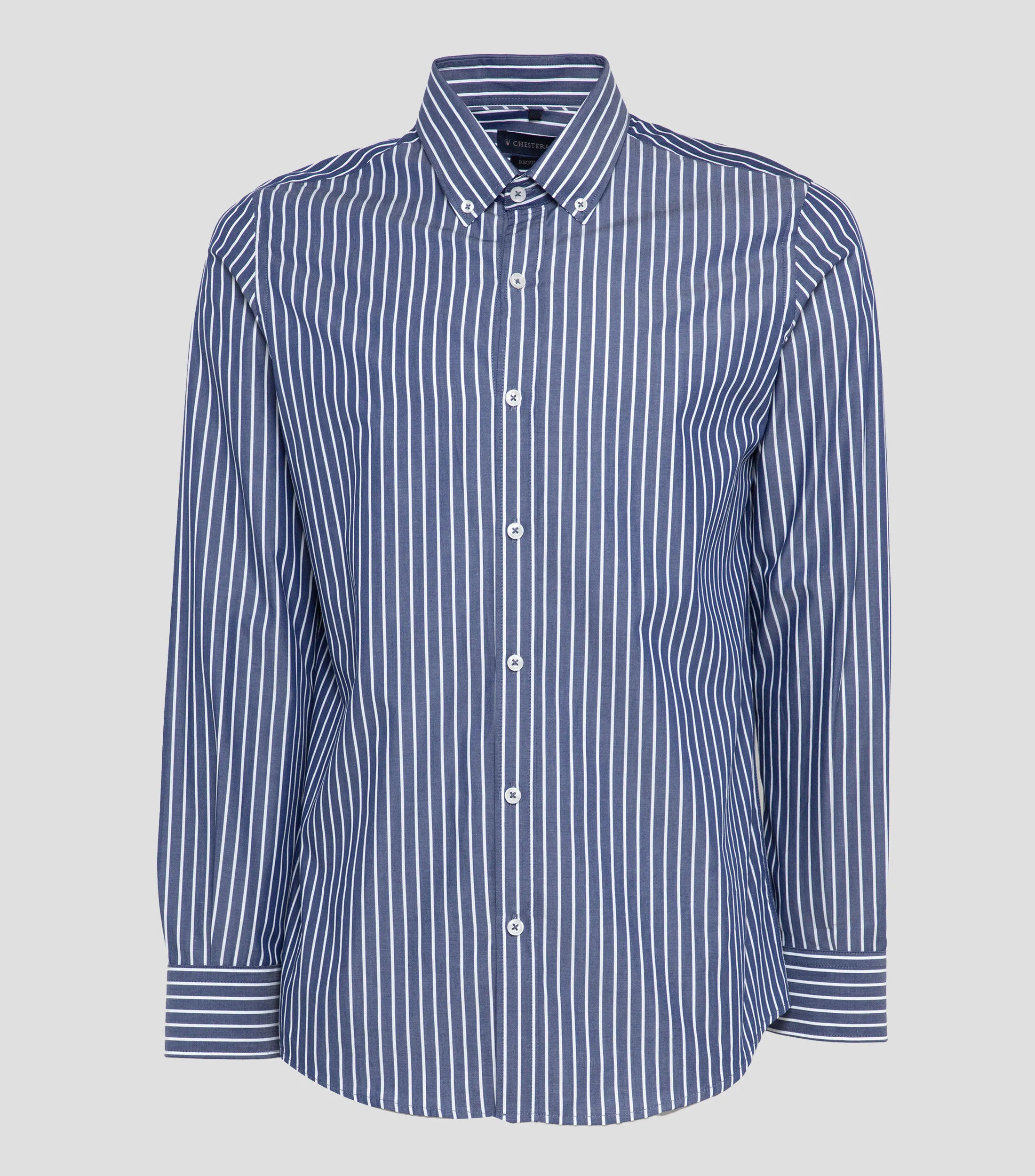 Chester & Peck Camisa de rayas con manga larga Hombre