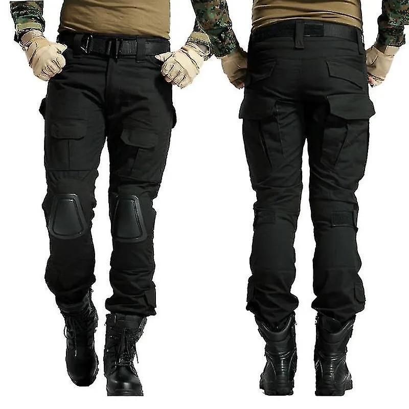 Ejército Militar Uniforme Pantalón Rana Paintball Pantalones de Combate Con Rodilleras