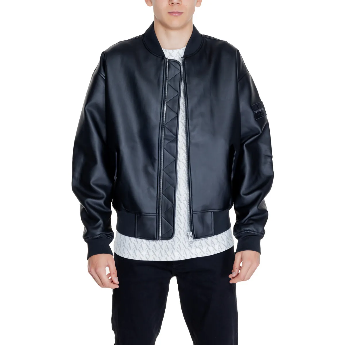 FAUX LEATHER BOMBER J30J325601