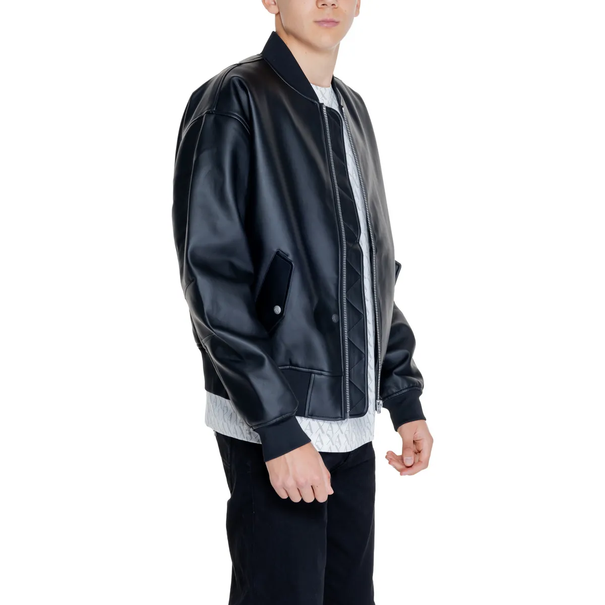 FAUX LEATHER BOMBER J30J325601