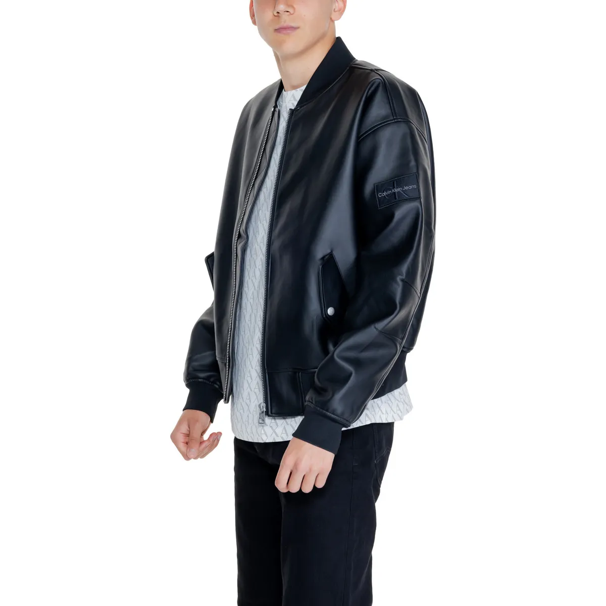 FAUX LEATHER BOMBER J30J325601