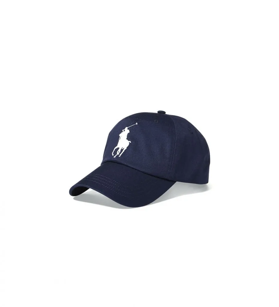 Gorra de Chino con visera Big Pony marino