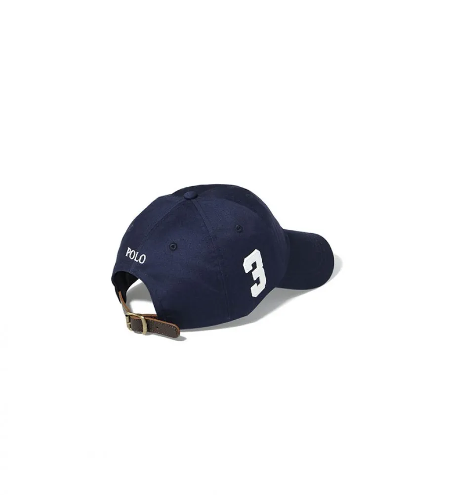 Gorra de Chino con visera Big Pony marino