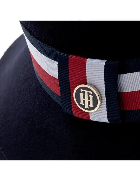 gorro tommy hilfiger charm cloche fedora