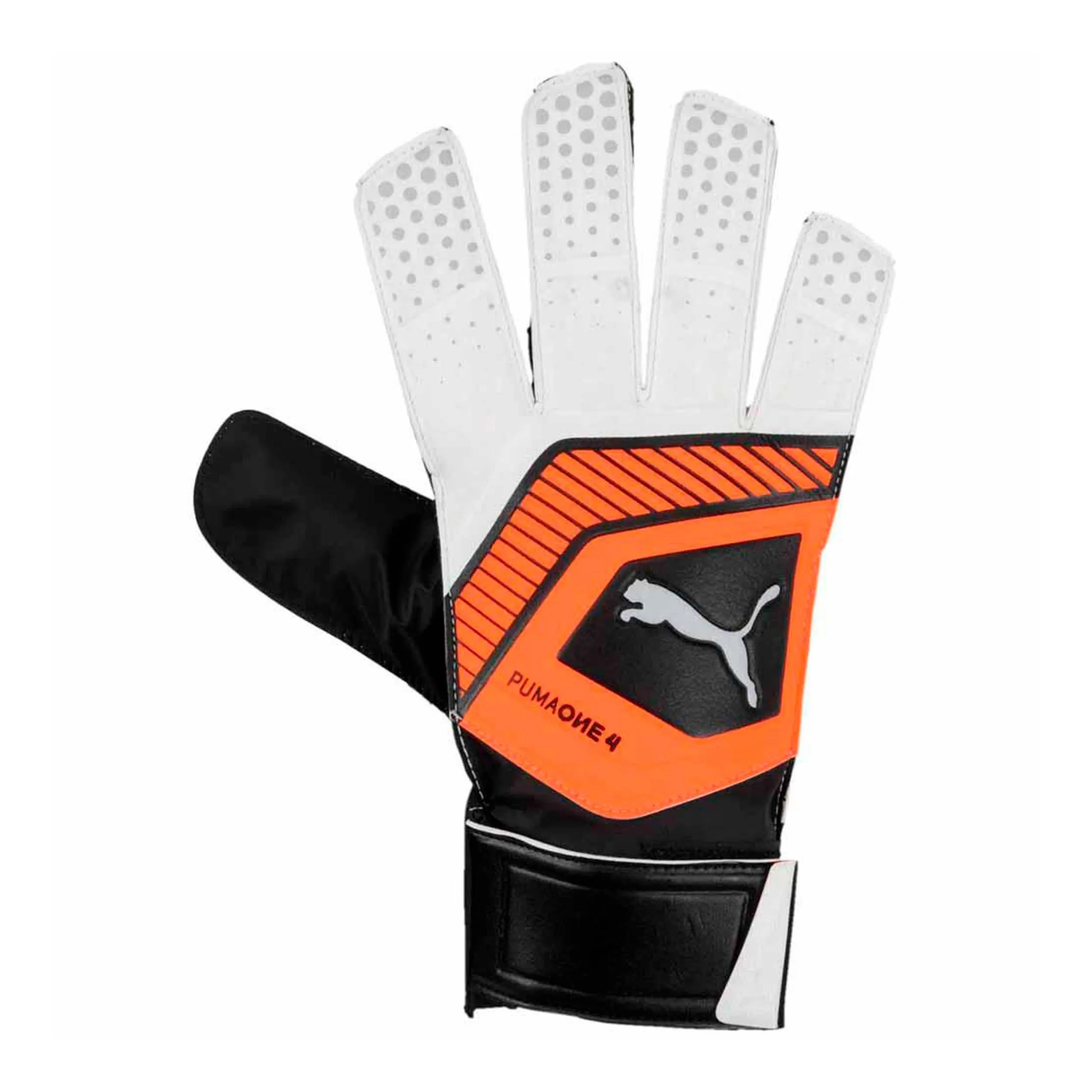 Guantes Arquero Hombre Puma One Grip 4 Blanco/Naranjo