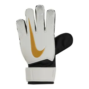 Guantes Arquero Niño Nike Match Goalkeeper Blanco/Negro/Dorado