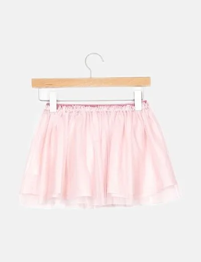 H&M Falda tul rosa