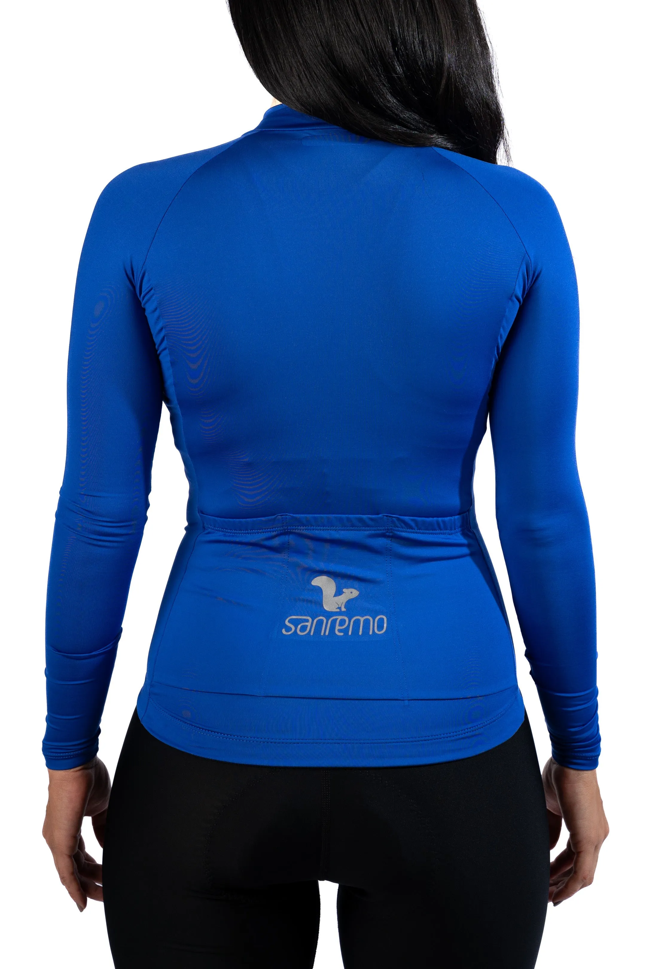 Jersey Basic Manga Larga - Mujer - Azul Rey