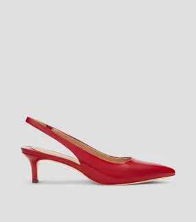 Lauren Zapatillas Slingback Lolah II con tacón bajo en piel Mujer