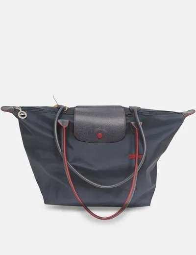 Longchamp Bolso azul marino lona