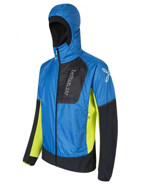 MONTURA Chaqueta Insight Plus Hybrid Hombre Celeste/Verde Lime