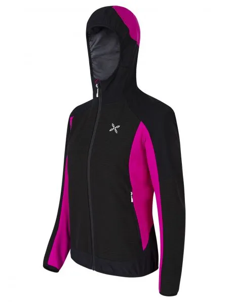 MONTURA Chaqueta Premium Wind Mujer Nero/Intense Violet