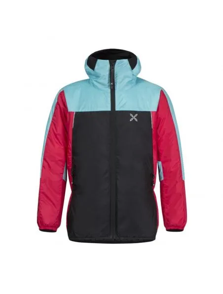 MONTURA Chaqueta Skisky 2.0 Chica Nero/Blu Ice/Rosa Sugar