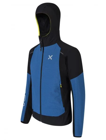 MONTURA Chaqueta Wind Revolution Hoody Hombre Deep Blue/Nero