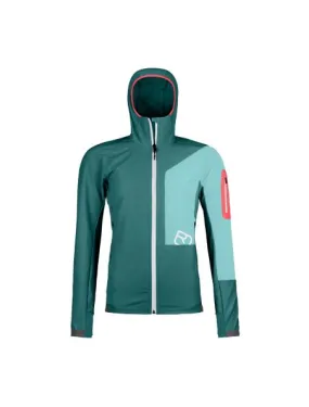 ORTOVOX Chaqueta Berrino Hoodie Mujer Pacific Green