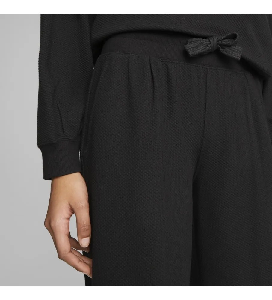 Pantalones de chándal HER High Waist Strai negro