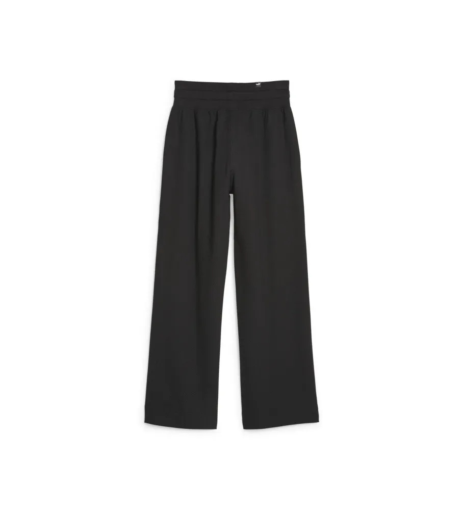 Pantalones de chándal HER High Waist Strai negro