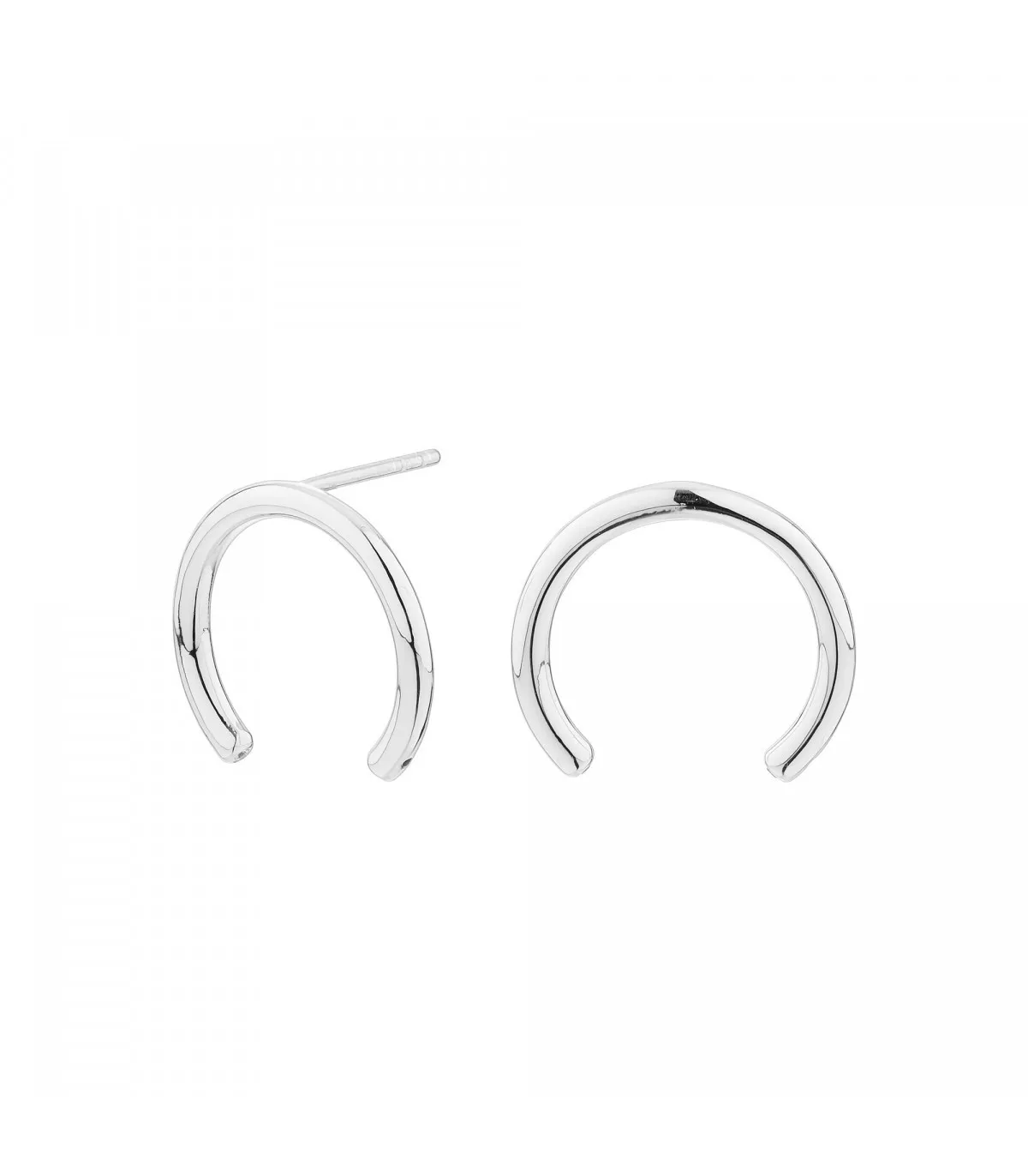 Pendientes Itemporality tubo plata - SEA-101-046-01