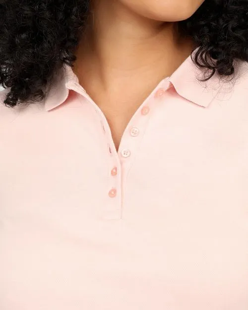 Polo Cuello Camisa Mujer Raquel Core Rosado