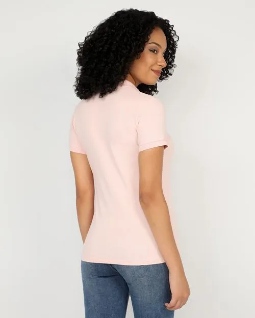 Polo Cuello Camisa Mujer Raquel Core Rosado