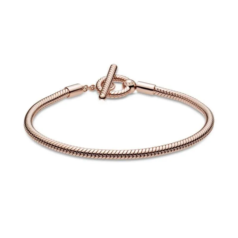 Pulsera Moments en Pandora Rose Cadena de Serpiente cierre T 589087C00