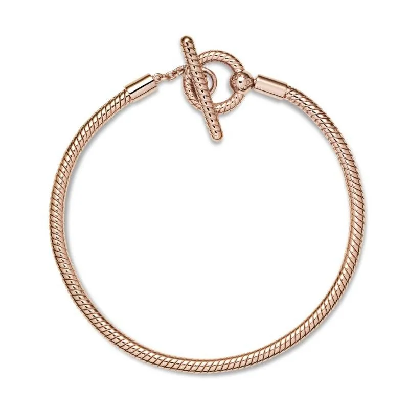 Pulsera Moments en Pandora Rose Cadena de Serpiente cierre T 589087C00