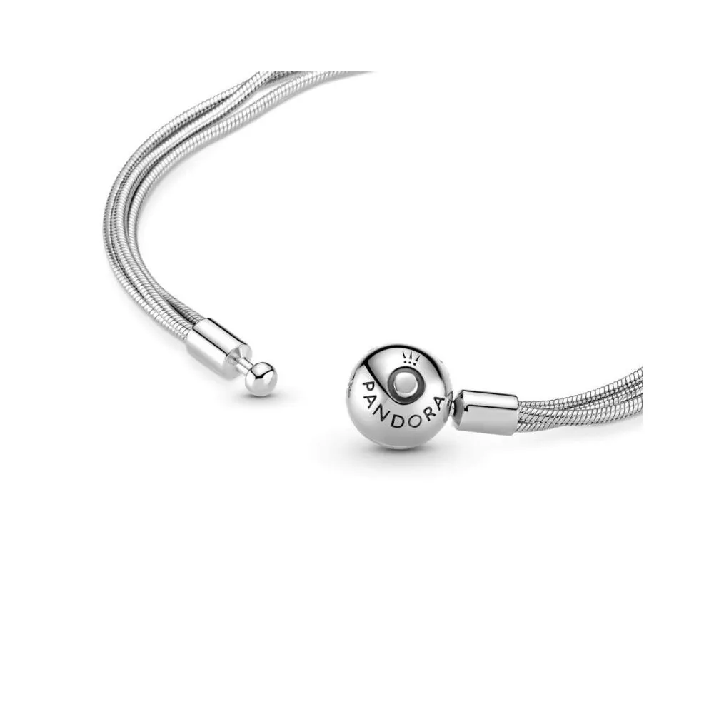 Pulsera Pandora Moments de plata Multi Cadena de Serpiente